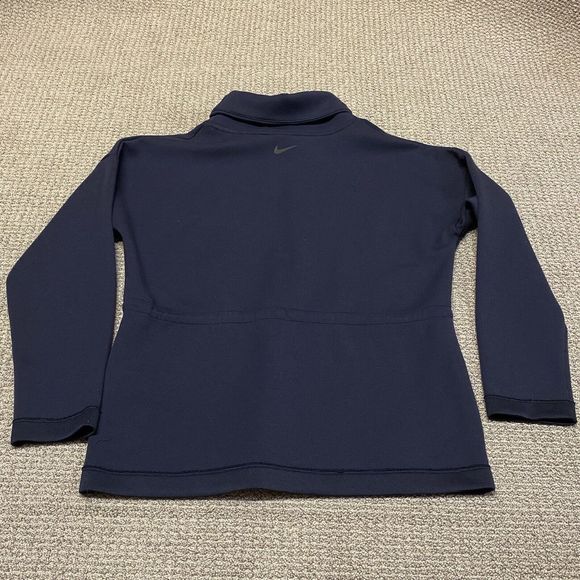Nike Sweater Womens Size Small Dri-FIT Therma Flex Training Cowl Sweatshirt Blue - Picture 9 of 11